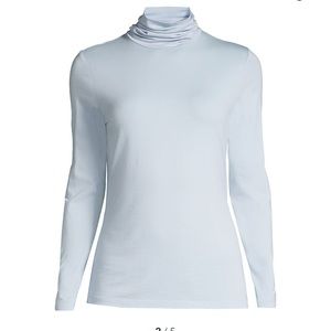 Land’s End Turtleneck- soft blue- size medium